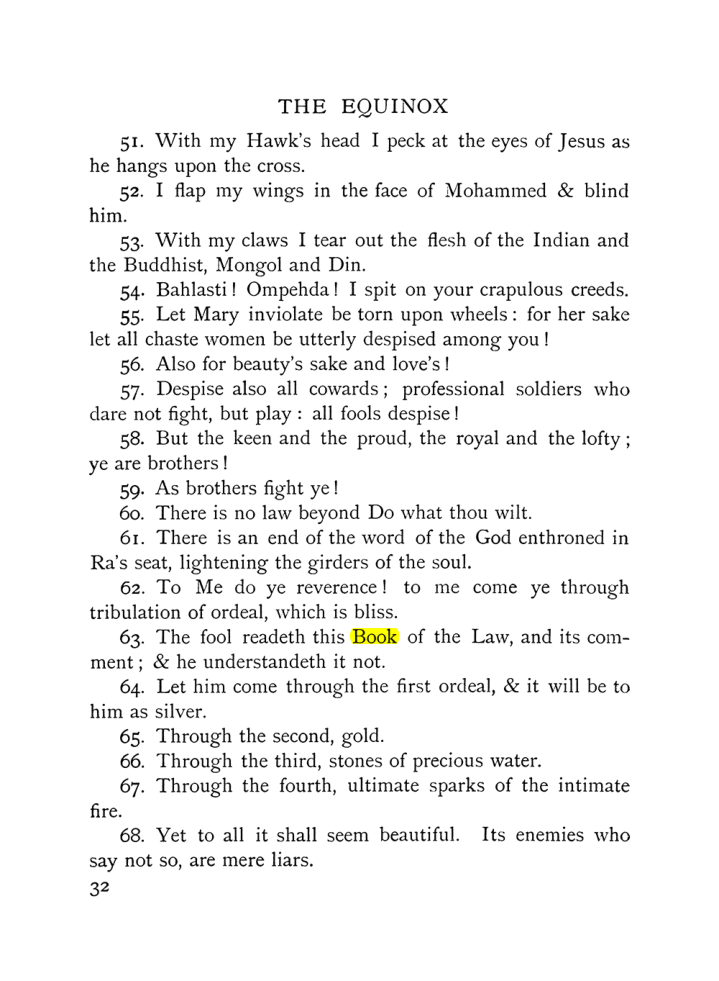 Original scan of The Equinox (Volume I, Number IX), PDF page 72