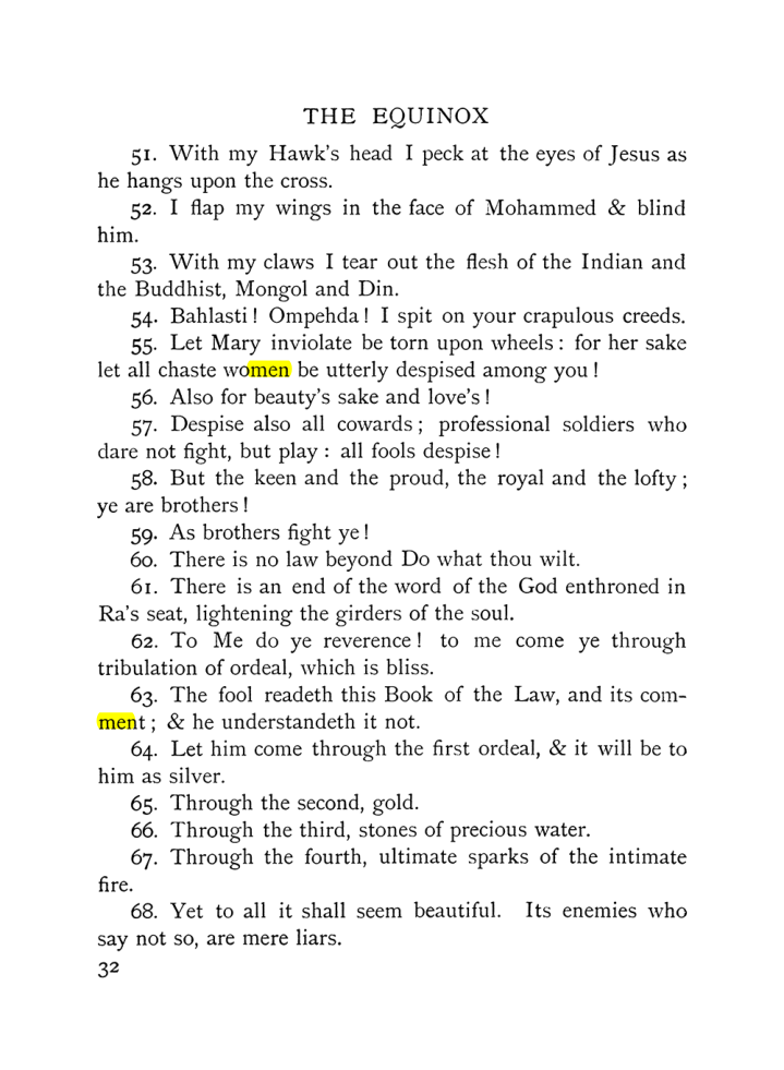 Original scan of The Equinox (Volume I, Number IX), PDF page 72