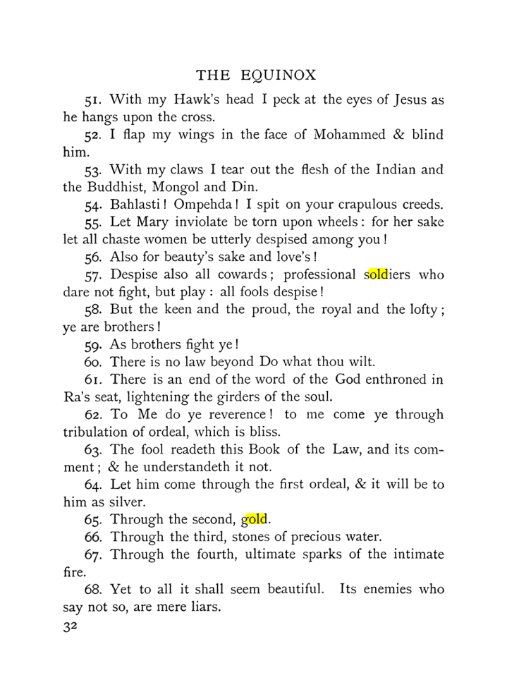 Original scan of The Equinox (Volume I, Number IX), PDF page 72