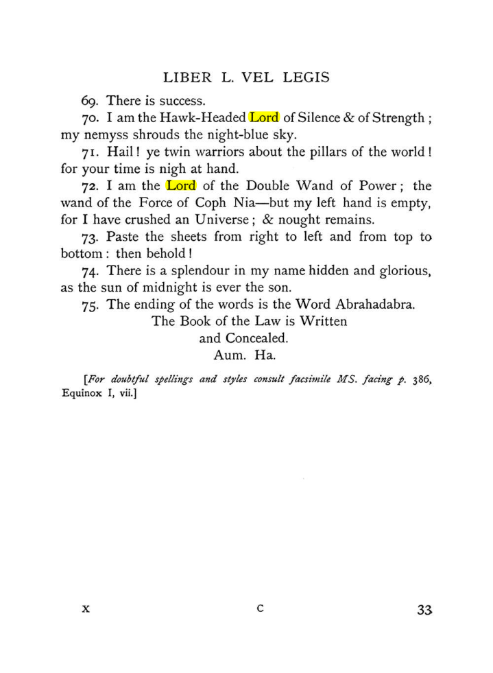 Original scan of The Equinox (Volume I, Number IX), PDF page 73
