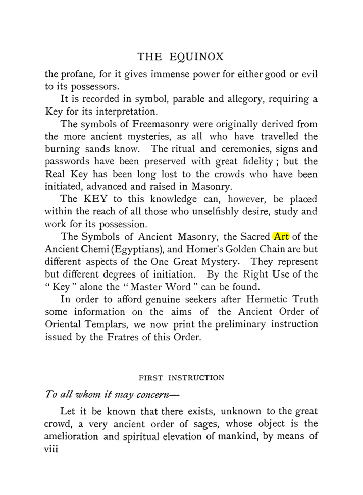 Original scan of The Equinox (Volume I, Number IX), PDF page 8