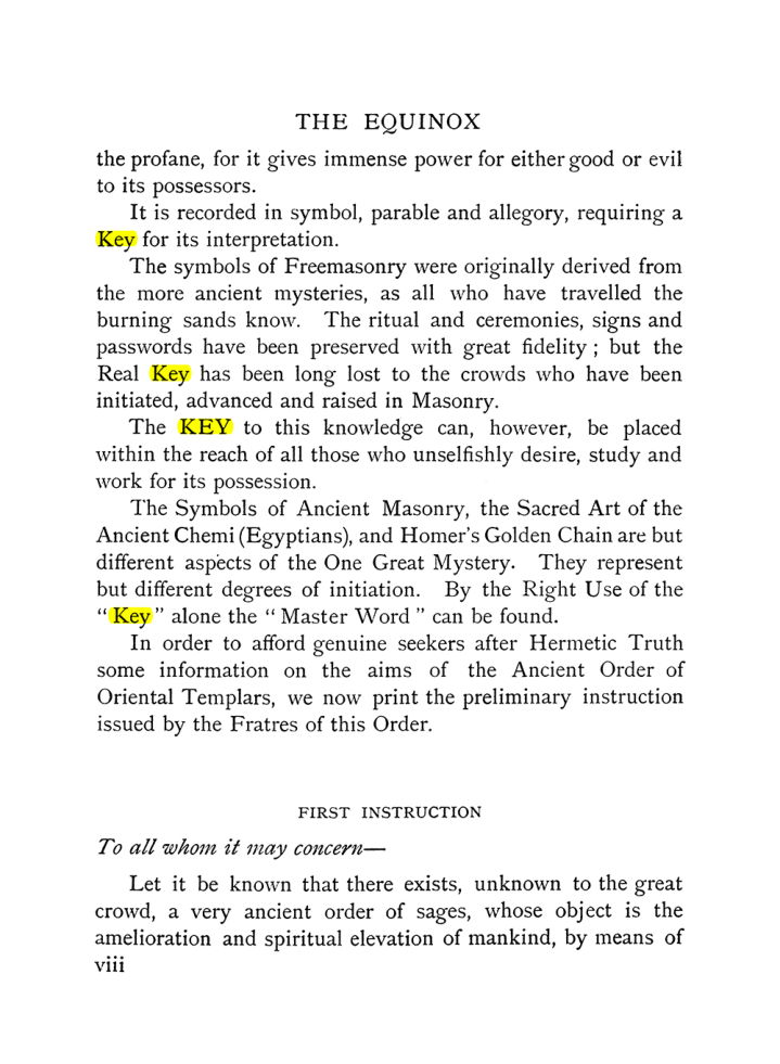 Original scan of The Equinox (Volume I, Number IX), PDF page 8