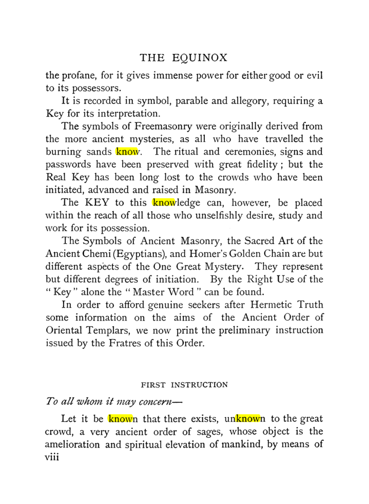 Original scan of The Equinox (Volume I, Number IX), PDF page 8