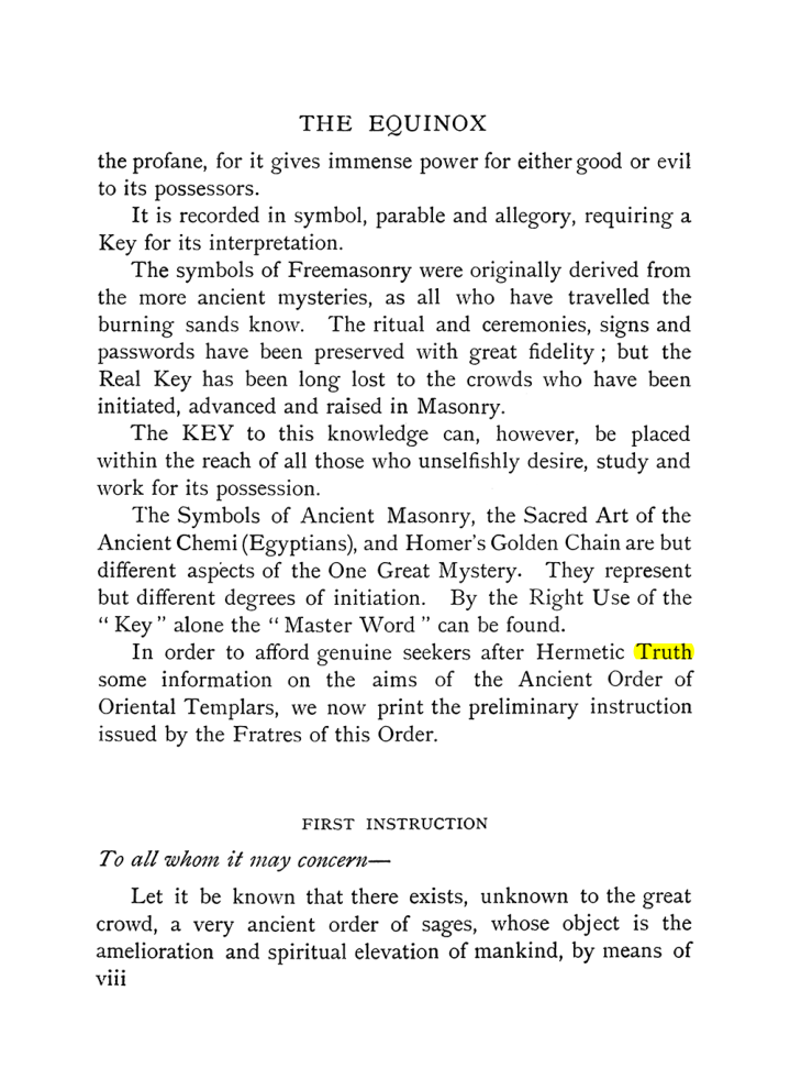 Original scan of The Equinox (Volume I, Number IX), PDF page 8