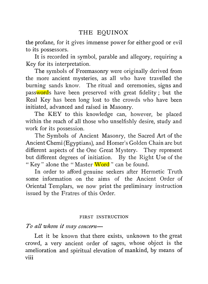Original scan of The Equinox (Volume I, Number IX), PDF page 8
