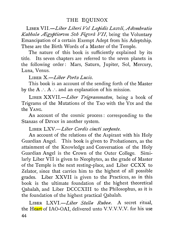 Original scan of The Equinox (Volume I, Number IX), PDF page 84