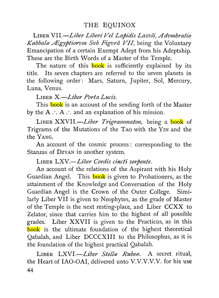 Original scan of The Equinox (Volume I, Number IX), PDF page 84