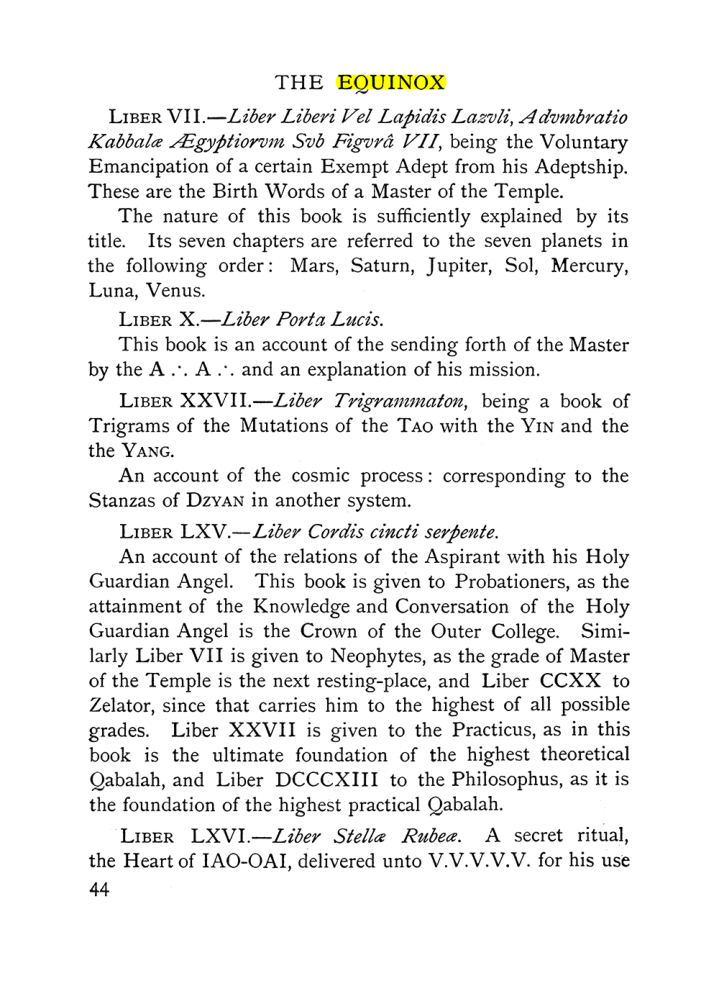 Original scan of The Equinox (Volume I, Number IX), PDF page 84