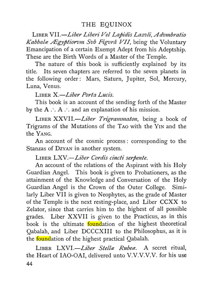 Original scan of The Equinox (Volume I, Number IX), PDF page 84