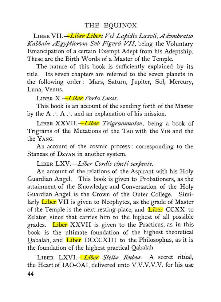 Original scan of The Equinox (Volume I, Number IX), PDF page 84