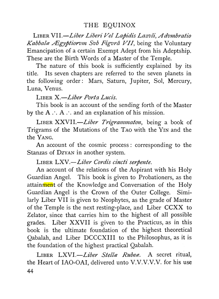 Original scan of The Equinox (Volume I, Number IX), PDF page 84