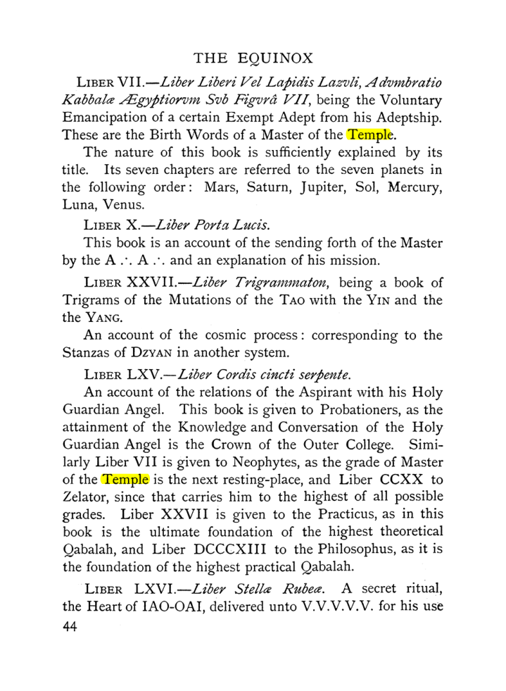 Original scan of The Equinox (Volume I, Number IX), PDF page 84