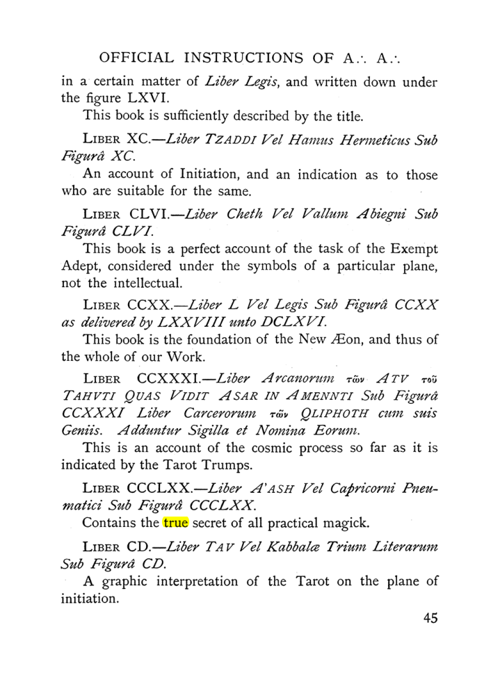 Original scan of The Equinox (Volume I, Number IX), PDF page 85