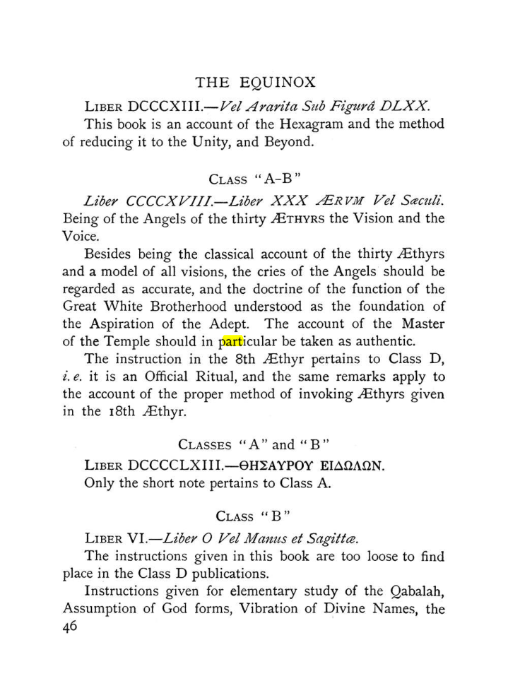 Original scan of The Equinox (Volume I, Number IX), PDF page 86
