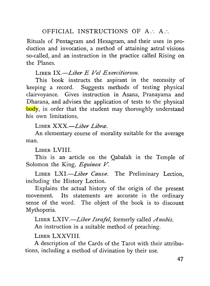 Original scan of The Equinox (Volume I, Number IX), PDF page 87