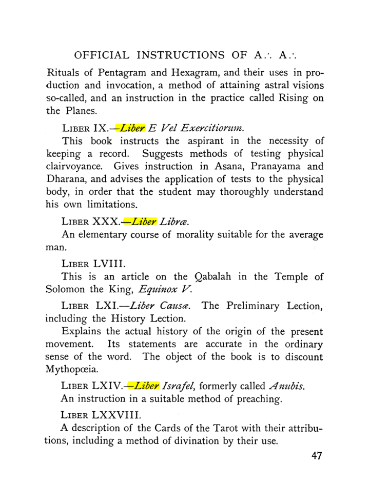 Original scan of The Equinox (Volume I, Number IX), PDF page 87