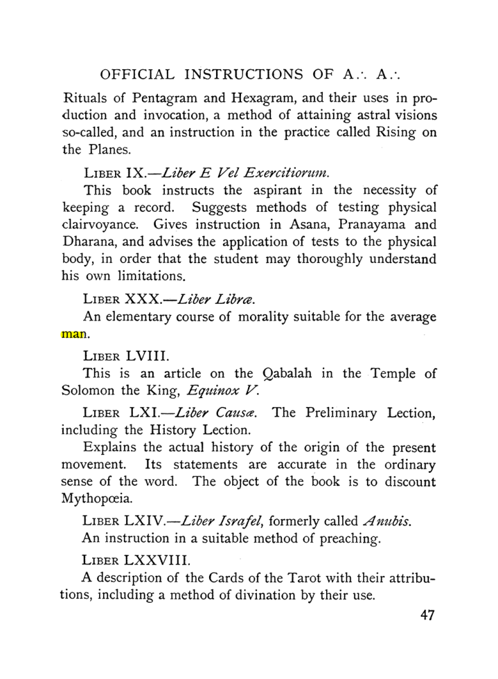Original scan of The Equinox (Volume I, Number IX), PDF page 87