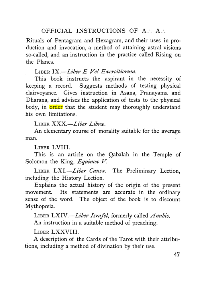 Original scan of The Equinox (Volume I, Number IX), PDF page 87