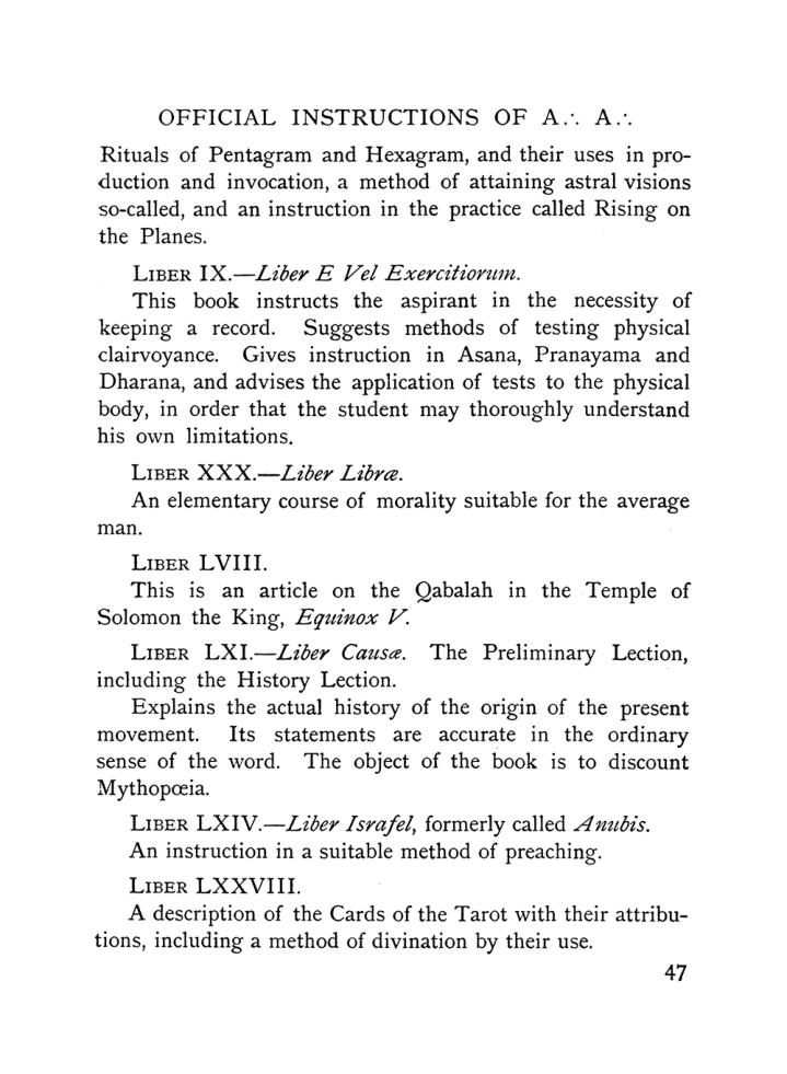 Original scan of The Equinox (Volume I, Number IX), PDF page 87