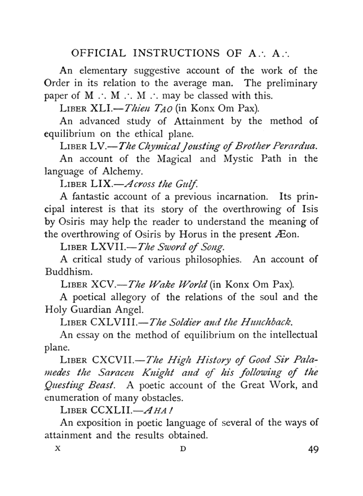 Original scan of The Equinox (Volume I, Number IX), PDF page 89
