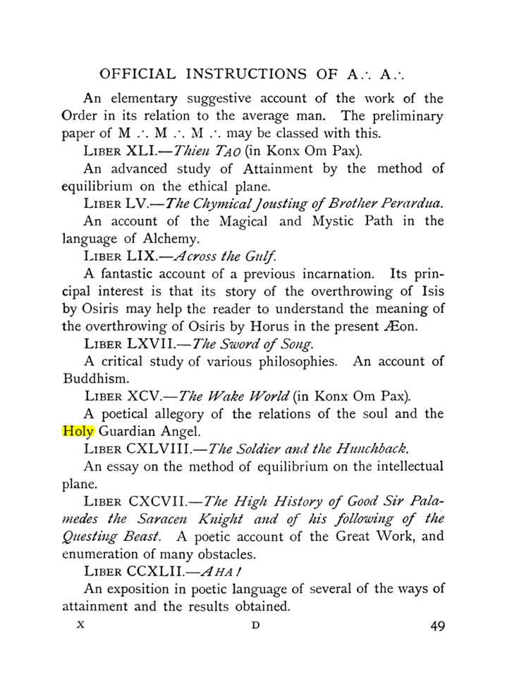 Original scan of The Equinox (Volume I, Number IX), PDF page 89