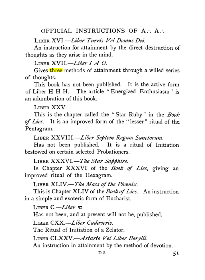 Original scan of The Equinox (Volume I, Number IX), PDF page 91