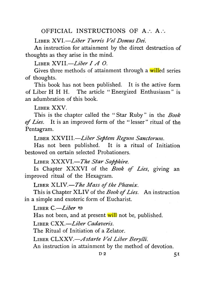 Original scan of The Equinox (Volume I, Number IX), PDF page 91