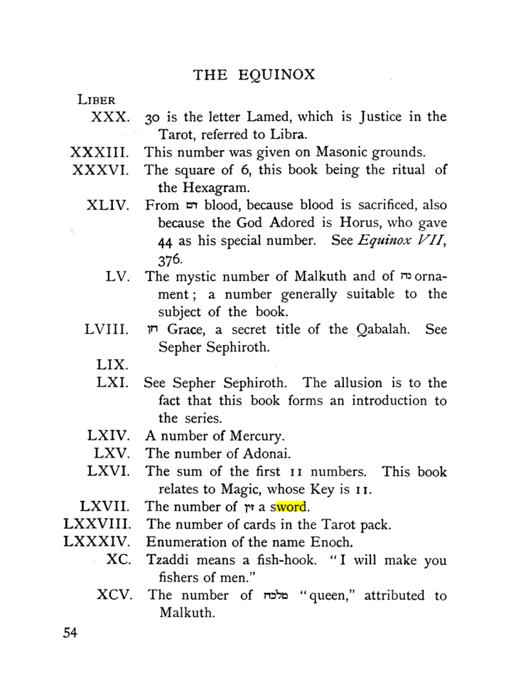 Original scan of The Equinox (Volume I, Number IX), PDF page 94
