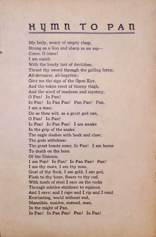 Original scan of Hymn to Pan, PDF page 3