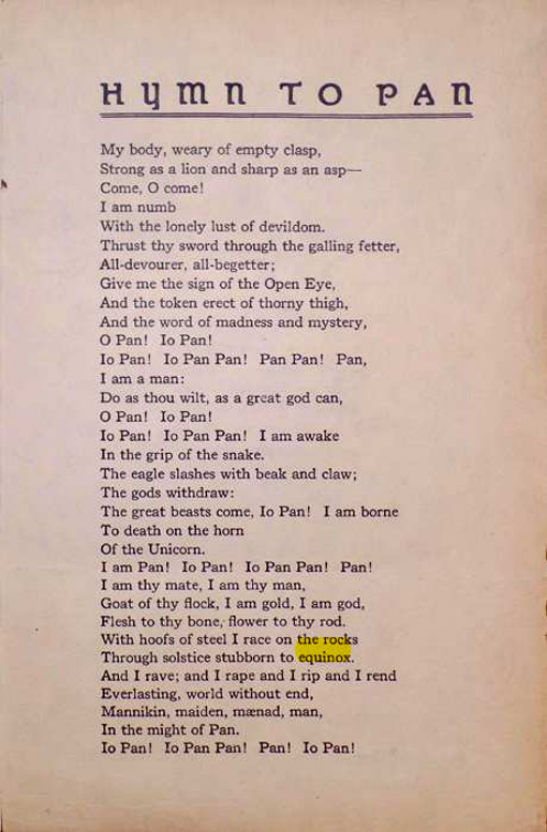 Original scan of Hymn to Pan, PDF page 3