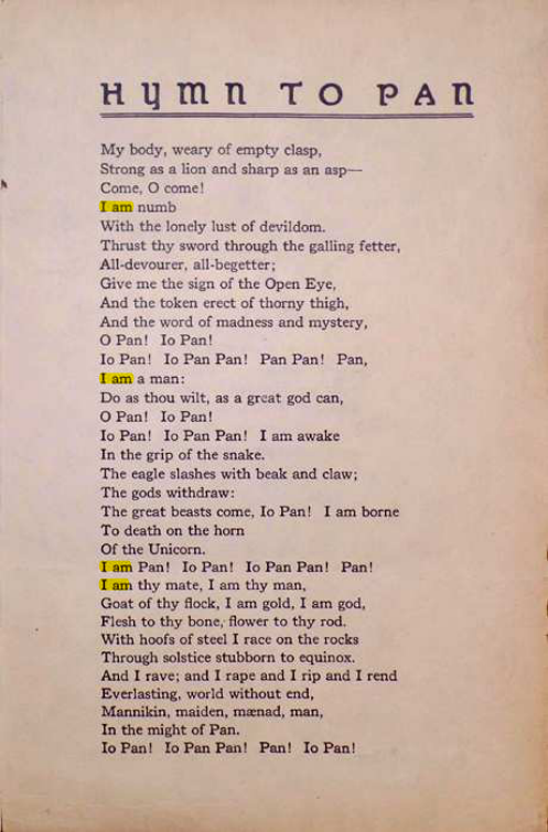 Original scan of Hymn to Pan, PDF page 3