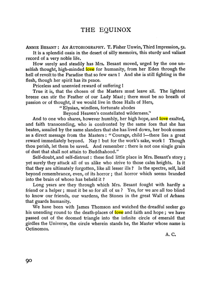 Original scan of The Equinox (Volume I, Number II), PDF page 100