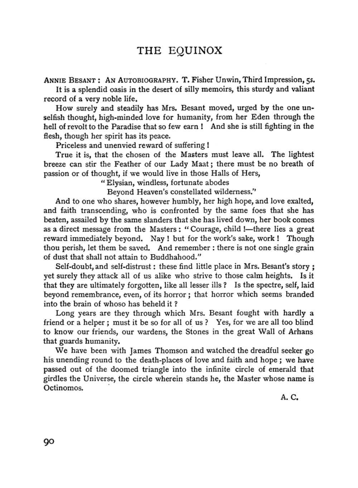 Original scan of The Equinox (Volume I, Number II), PDF page 100