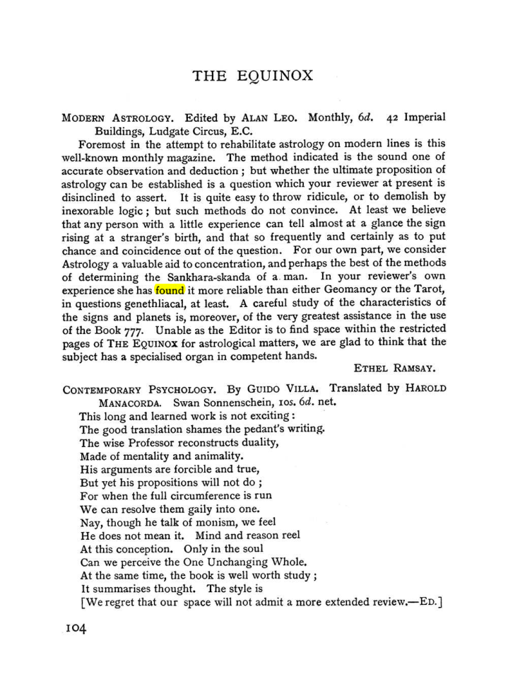 Original scan of The Equinox (Volume I, Number II), PDF page 114