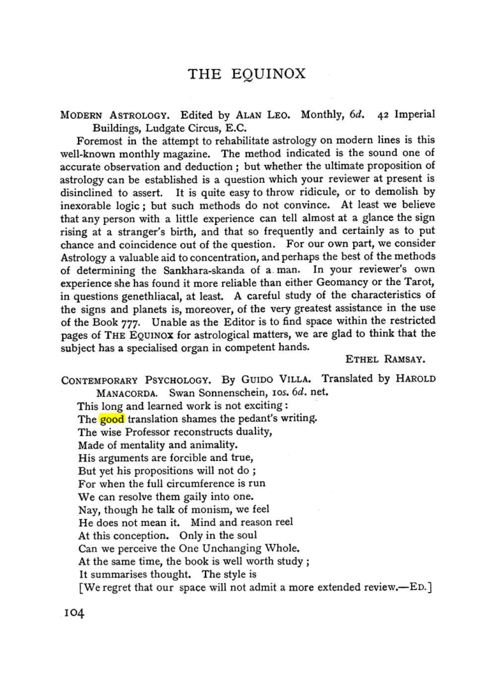 Original scan of The Equinox (Volume I, Number II), PDF page 114