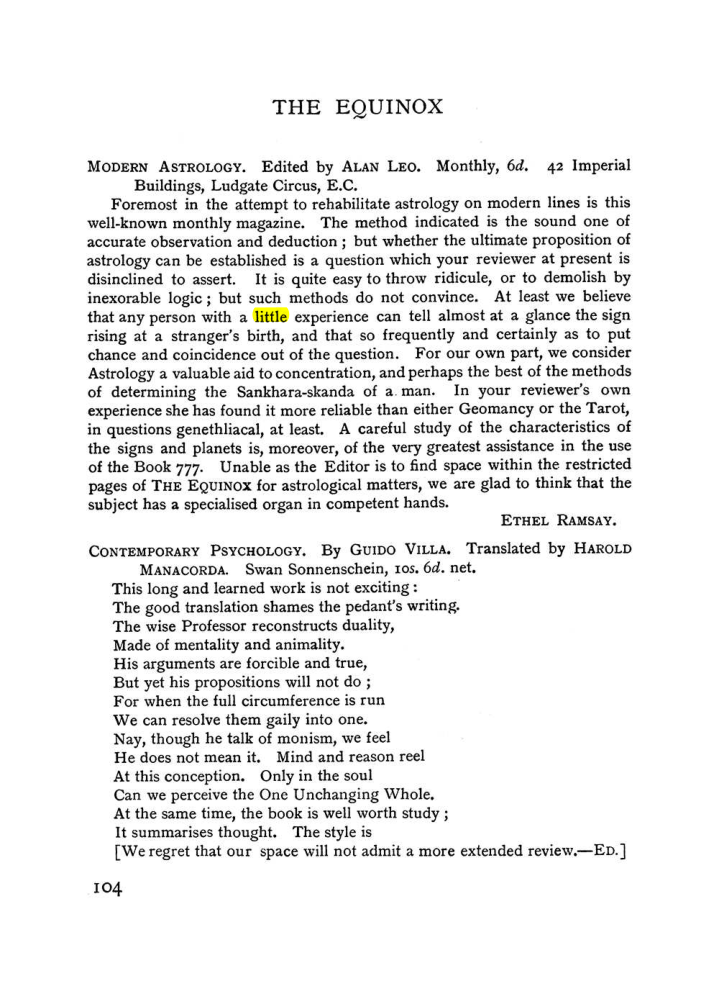 Original scan of The Equinox (Volume I, Number II), PDF page 114