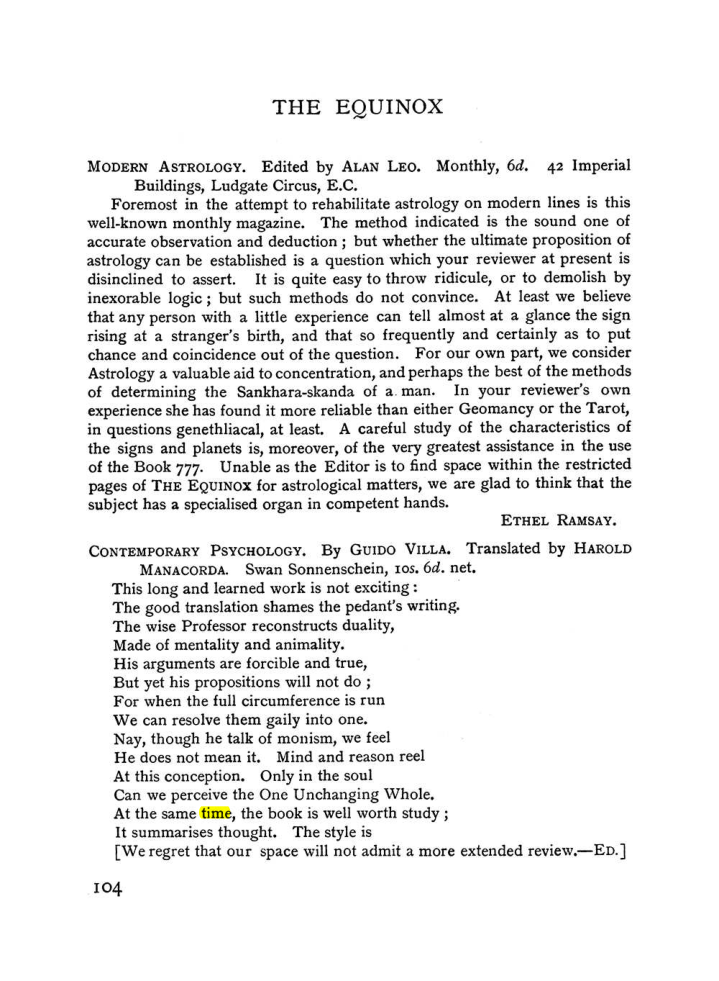 Original scan of The Equinox (Volume I, Number II), PDF page 114