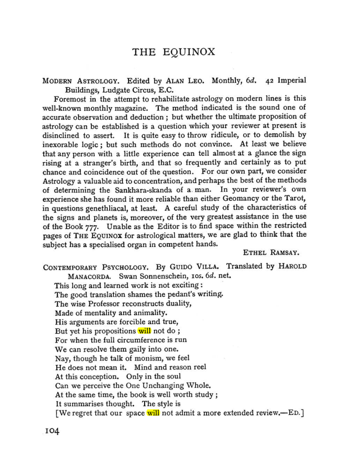 Original scan of The Equinox (Volume I, Number II), PDF page 114