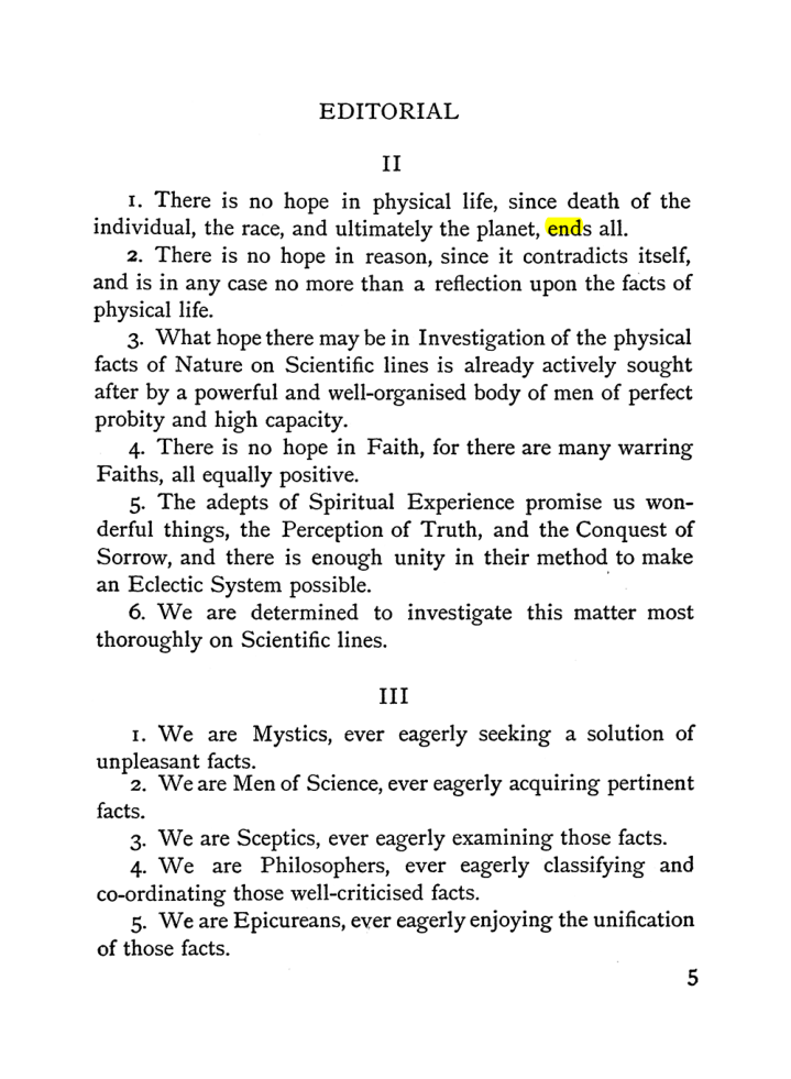 Original scan of The Equinox (Volume I, Number II), PDF page 13