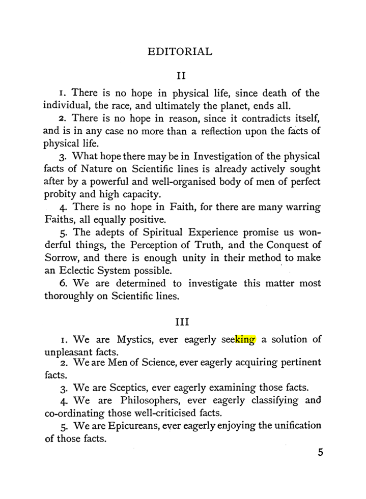 Original scan of The Equinox (Volume I, Number II), PDF page 13