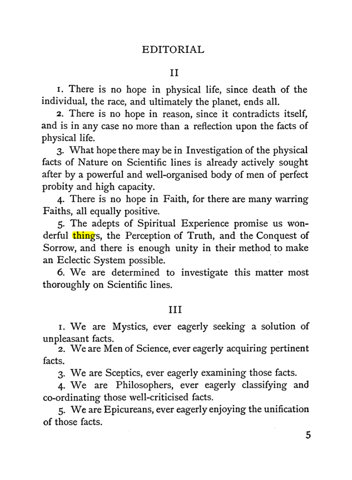 Original scan of The Equinox (Volume I, Number II), PDF page 13