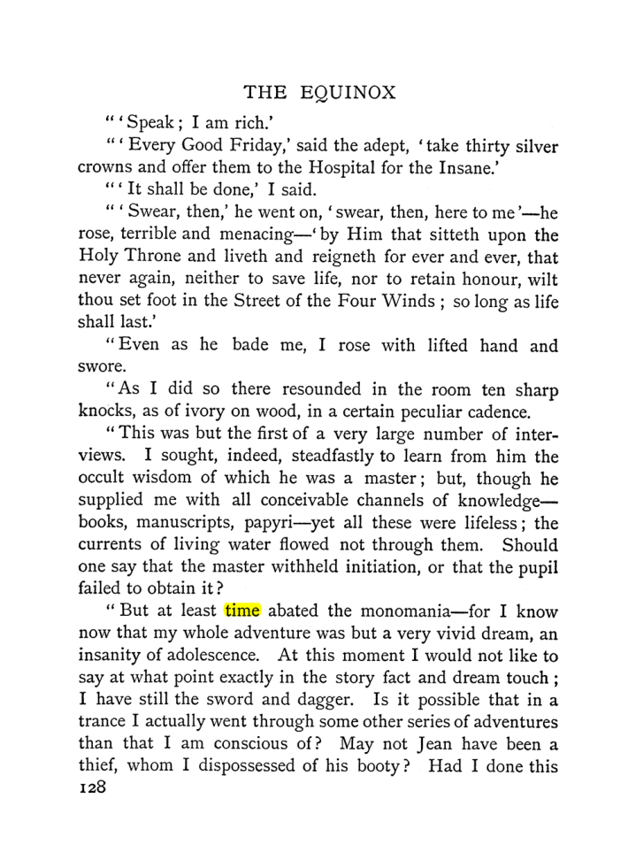 Original scan of The Equinox (Volume I, Number II), PDF page 138
