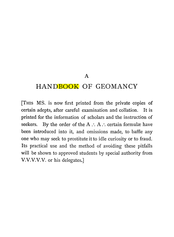 Original scan of The Equinox (Volume I, Number II), PDF page 147