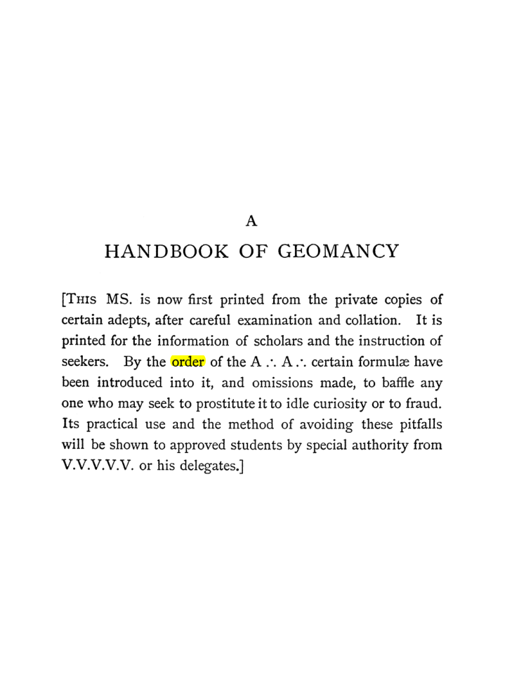 Original scan of The Equinox (Volume I, Number II), PDF page 147