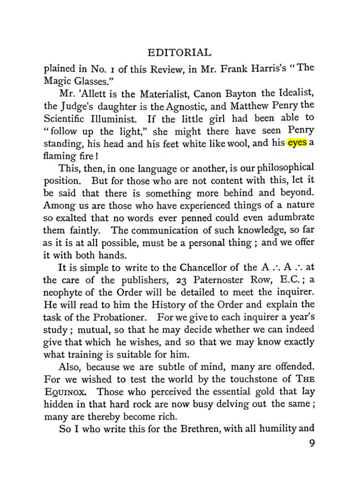 Original scan of The Equinox (Volume I, Number II), PDF page 17