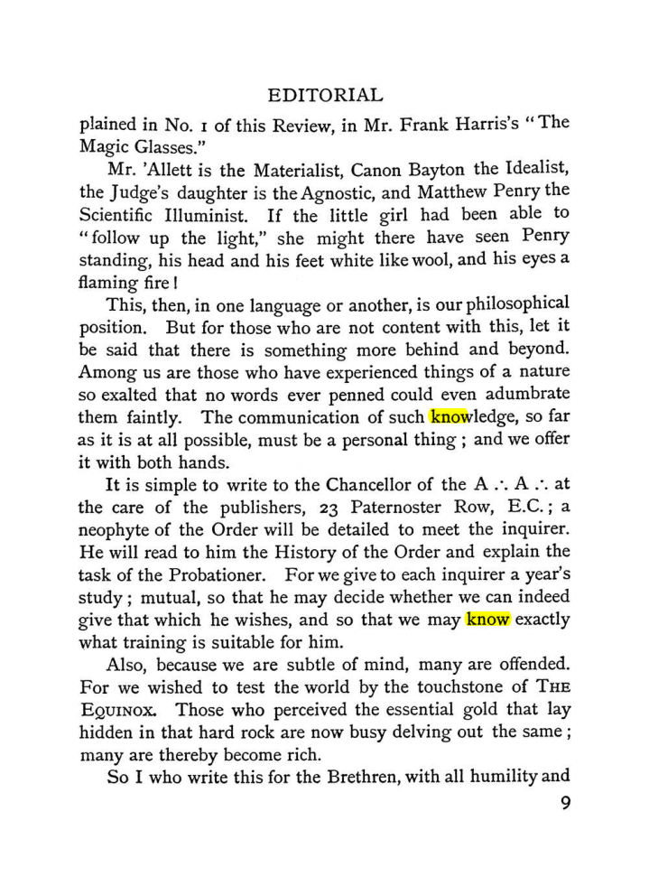 Original scan of The Equinox (Volume I, Number II), PDF page 17