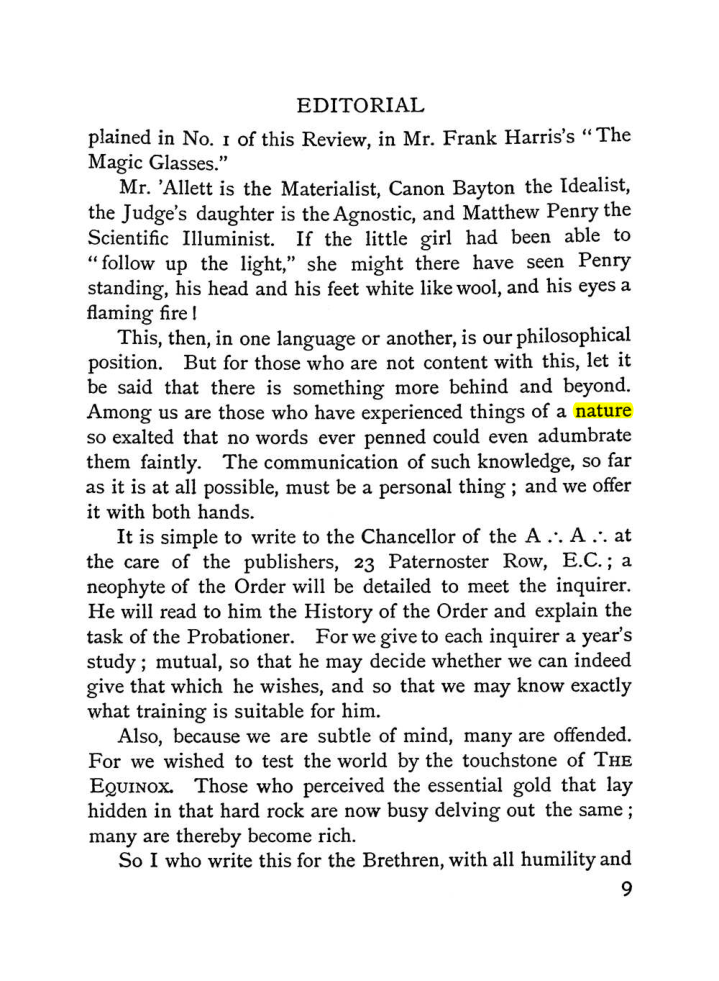 Original scan of The Equinox (Volume I, Number II), PDF page 17