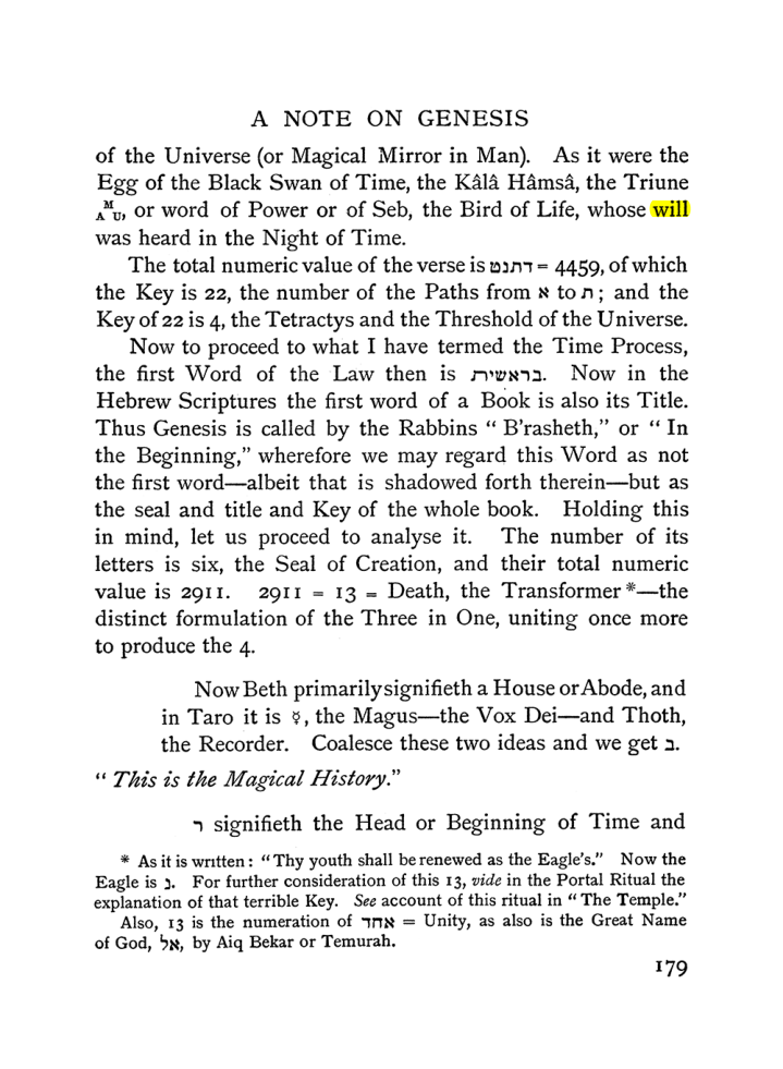Original scan of The Equinox (Volume I, Number II), PDF page 189