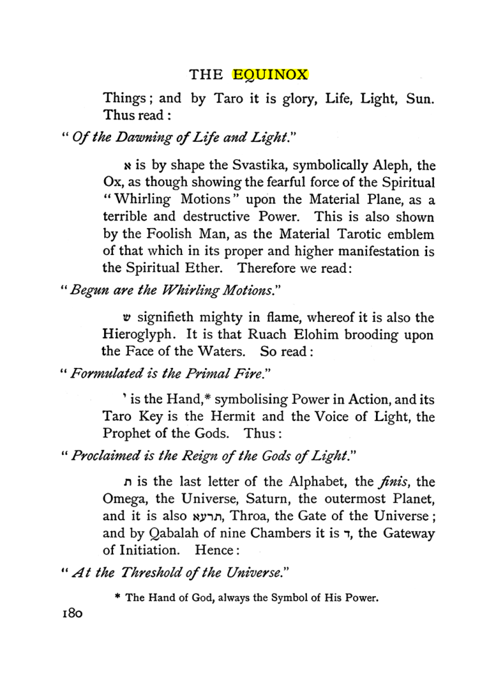 Original scan of The Equinox (Volume I, Number II), PDF page 190