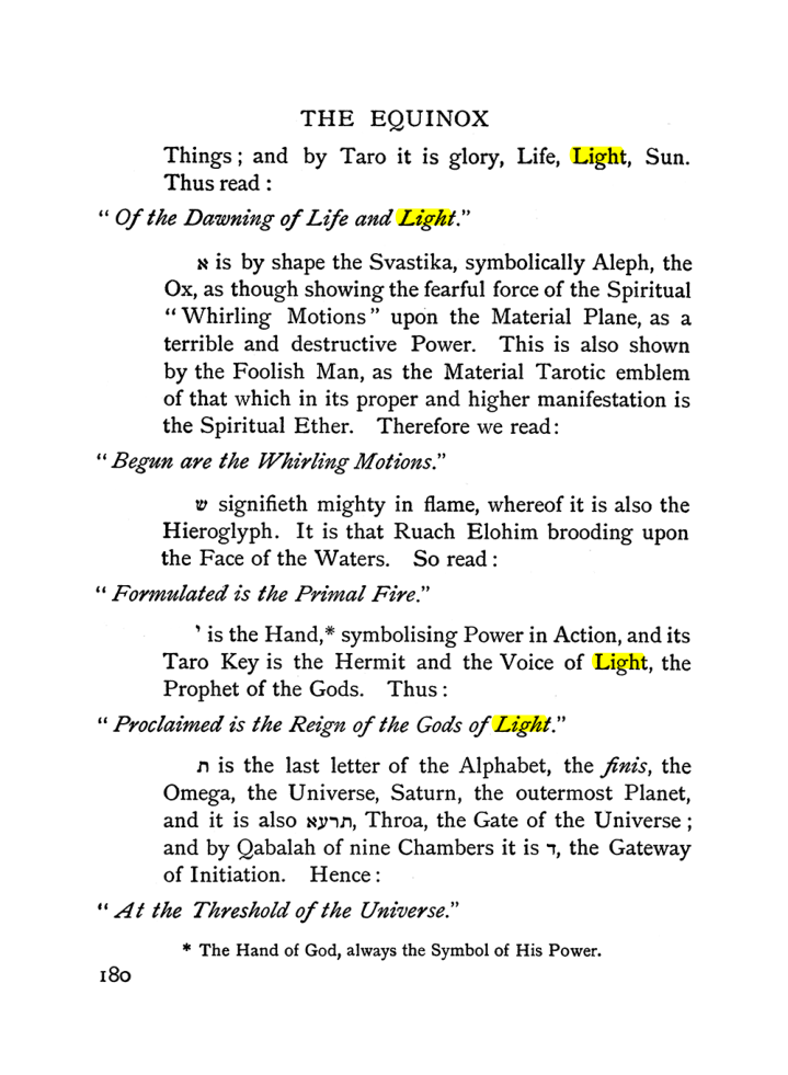 Original scan of The Equinox (Volume I, Number II), PDF page 190